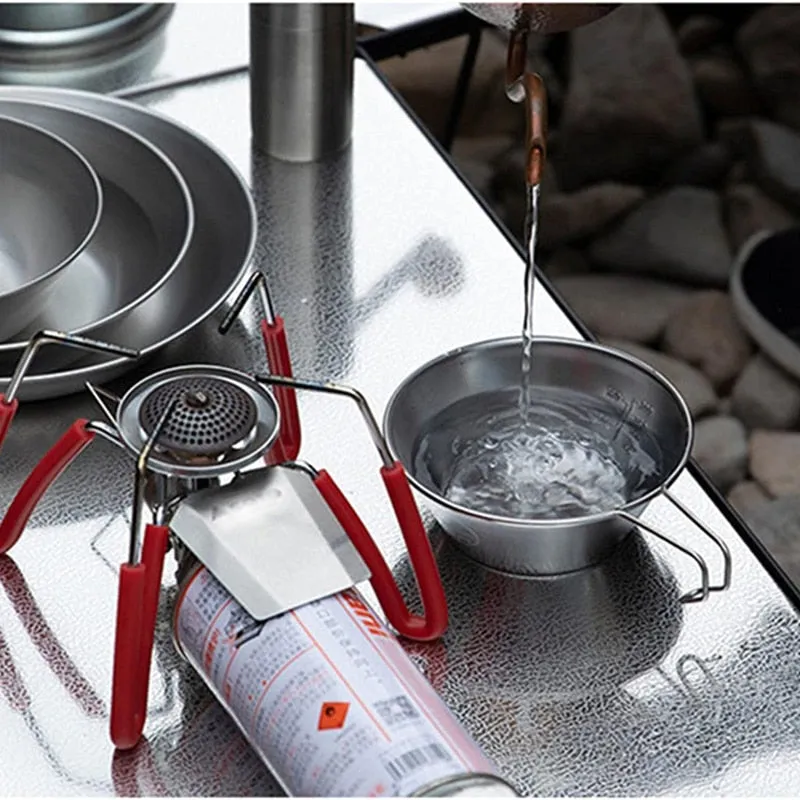 Travel Stainless Steel Cups Set
