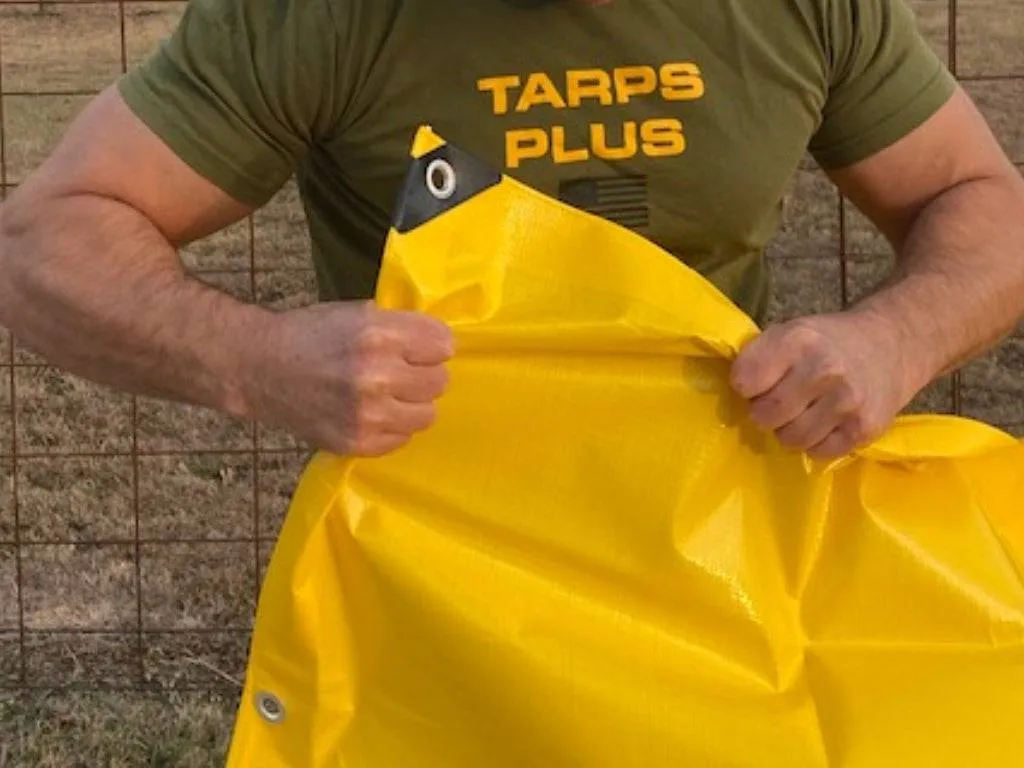 Yellow Poly Tarps